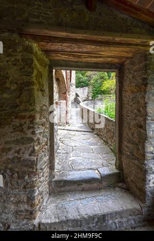 Il Convento de le celle è un Convento francescano del 13th secolo situato a le celle, Torreone, Cortona, Toscana, Italia, Europa Foto Stock