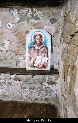 Il Convento de le celle è un Convento francescano del 13th secolo situato a le celle, Torreone, Cortona, Toscana, Italia, Europa Foto Stock