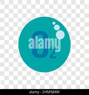 o2 vettore di illustrazione dell'icona del logo Illustrazione Vettoriale