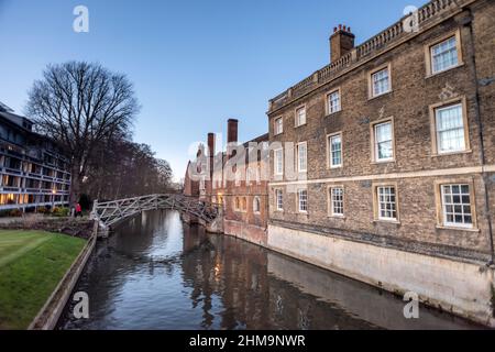 Cambridge, febbraio 4th 2022: Il Ponte Matematico di Cambridge Foto Stock