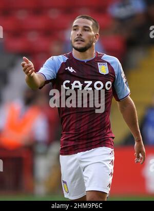 Foto d'archivio del 21-07-2021 di Emiliano Buendia di Aston Villa. Il boss di Aston Villa Steven Gerrard ha sostenuto EMI Buendia a brillare dopo il suo debutto internazionale. Data di emissione: Martedì 8 febbraio 2022. Foto Stock