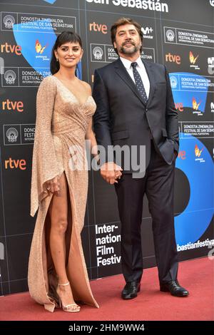 San Sebastian, Spagna. 30th Set 2017. Penelope Cruz y Javier Bardem - 65th Festival Internazionale del Film di San Sebastian il 30 settembre 2017 a San Sebastian, Spagna. Credit: CORDON PRESS/Alamy Live News Foto Stock