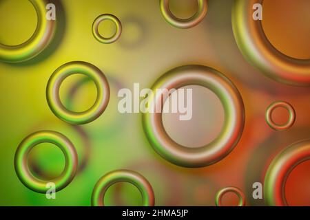 Sfondo astratto con cerchi Foto Stock