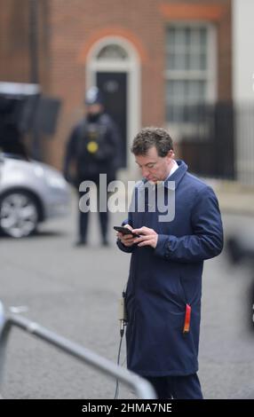 Sam Coates - Deputy Political Editor, Sky News - notizia da Downing Street, Londra, gennaio 2022 Foto Stock