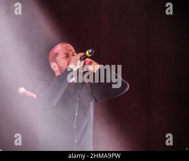 Bergamo, Italia. 07th Feb 2022. RAF durante Raf & Tozzi, Concerto cantante english in Bergamo, Italia, 07 febbraio 2022 Credit: Agenzia fotografica indipendente/Alamy Live News Foto Stock