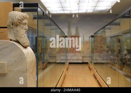 Galleria della Grecia al Penn Museum.University of Pennsylvania.Philadelphia.Pennsylvania.USA Foto Stock