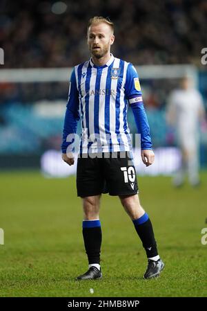 Sheffield Wednesday’s Barry Bannan durante la prima partita della Sky Bet League a Hillsborough, Sheffield. Data immagine: Martedì 8 febbraio 2022. Foto Stock