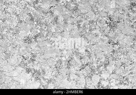 Decorativo astratto Grunge sfondo grigio chiaro sfondo sul muro, Artistic Rough Stylized Banner Texture. Foto Stock