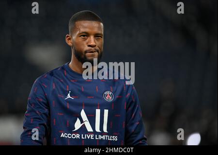 PSG - Monaco Georginio Wijnaldum durante la partita tra PSG e AS Monaco al Parc des Princes, 12 dicembre 2021. Foto Stock