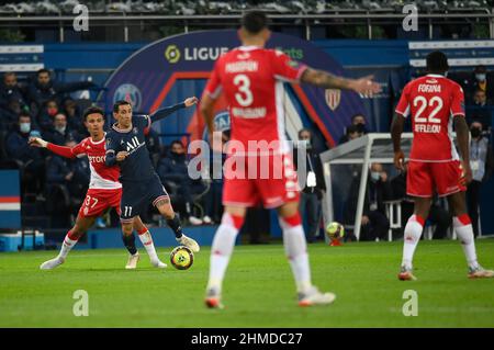 PSG - Monaco durante la partita tra PSG e AS Monaco al Parc des Princes, 12 dicembre 2021. Foto Stock