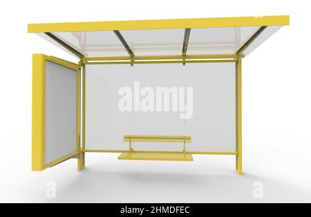 immagine del pannello delle informazioni del mockup Foto Stock