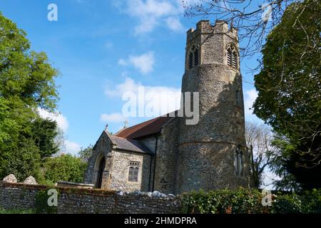 Chiesa di San Pietro, Matlaske, Norfolk, Inghilterra. Foto Stock