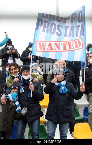 I TIFOSI DELLA SPAL PORDENONE - SPAL CAMPIONATO CALCIO SERIE B 2021-2022 Foto Stock