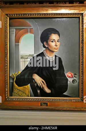 Maria Callas di Ulisse Sartini, Museo del Teatro alla Scala, Milano, Provincia Lombardia, Italia, Europa Foto Stock