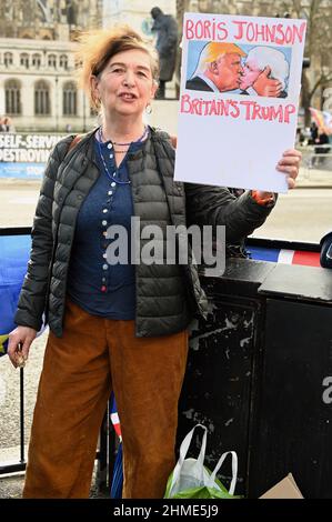 Londra, Regno Unito. I manifestanti SODEM hanno dimostrato contro la Brexit, Boris Johnson e il governo Tory. Piazza del Parlamento, Westminster. Credit: michael melia/Alamy Live News Foto Stock