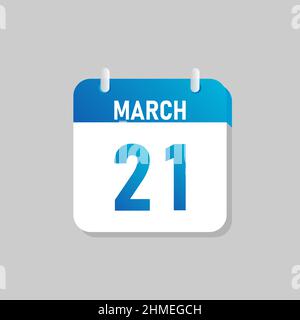 L'icona del calendario giornaliero bianco è in stile Flat Design. Semplice modifica dell'illustrazione vettoriale isolata. Illustrazione Vettoriale