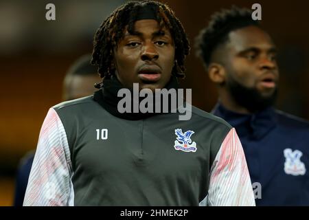 Norwich, Regno Unito. 9th febbraio 2022; Carrow Road, Norwich, Norforlk, Inghilterra; Premier League Football, Norwich Versus Crystal Palace; Eberechi Eze of Crystal Palace durante il warm up credito: Action Plus Sports Images/Alamy Live News Foto Stock