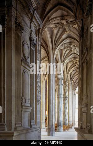 Gisors, St-Gervais-et-St-Protais, Südliches Seitenschiff Foto Stock