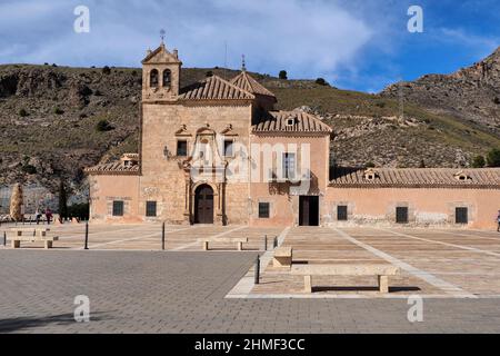Vista frontale del Monastero della Vergine del Saliente, Santuario del Saliente, 1769, santuario, destinazione, cappella, santuario, quiete, serenità, senza persone Foto Stock