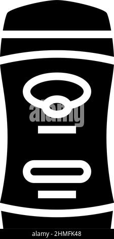 deodorante aromatico glyph icona vettore illustrazione Illustrazione Vettoriale