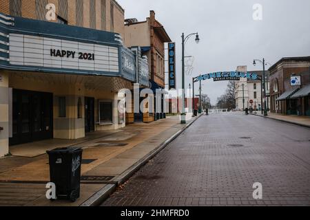 Beale Street è una strada nel centro di Memphis, Tennessee, che va dal fiume Mississippi a East Street. Foto Stock