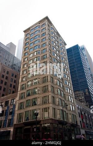 Reliance Building, 1 W. Washington Street, Chicago, Illinois, USA Foto Stock