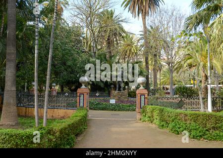 Giardini di Paseo de Espana a Malaga in Spagna Foto Stock