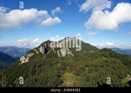 Austria, Tirolo, Monti Kaiser, Kaiserbachtal, Zahmer Kaiser, Feldberg, 1813m Foto Stock