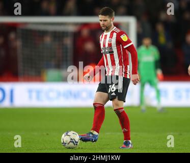 Sheffield, Inghilterra, 9th febbraio 2022. Oliver Norwood di Sheffield Utd durante la partita del campionato Sky Bet a Bramall Lane, Sheffield. Il credito dovrebbe essere: Simon Bellis / Sportimage Foto Stock