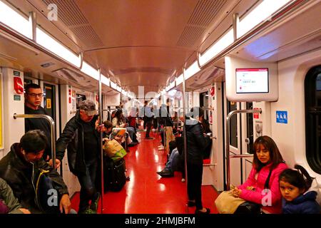 Metro di Milano, provincia Lombardia, Italia, Europa Foto Stock