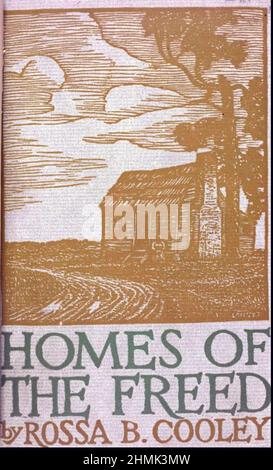 CASE DEL LIBERO Un libro del 1926 di Rossa B. Cooley (1873-?) Dettaglio del suo lavoro alla Penn School sull'isola di St. Helena in Carolina del Sud, che è stato originariamente stabilito per gli schiavi liberati. Foto Stock