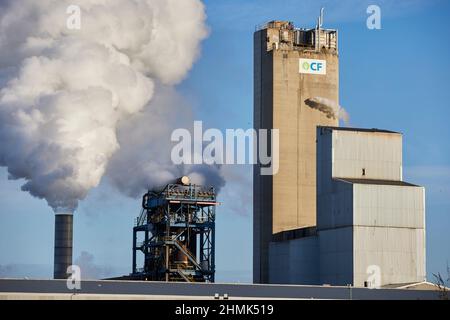 CF Industries, azienda leader a livello mondiale nella produzione di idrogeno e azoto, Billingham Stockton-on-Tees, County Durham, Inghilterra Foto Stock