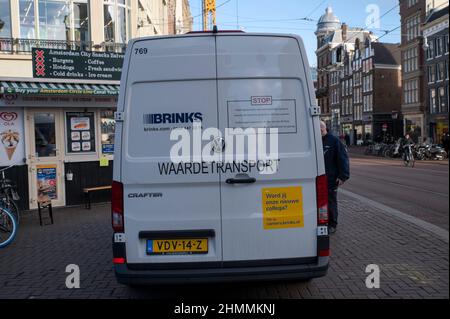 Backside Brinks Company Van ad Amsterdam Paesi Bassi 8-2-2022 Foto Stock