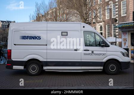 Brinks Company Van ad Amsterdam Paesi Bassi 8-2-2022 Foto Stock