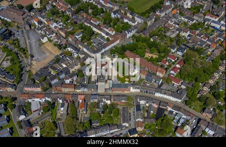 Vista aerea, centro di vendita al dettaglio supplementare, Bochumer Straße, Wissenschaftspark Gelsenkirchen GmbH, Ückendorf, Gelsenkirchen, Area della Ruhr, Nord R. Foto Stock