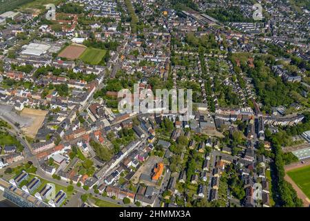 Vista aerea, centro di vendita al dettaglio supplementare, Bochumer Straße, Wissenschaftspark Gelsenkirchen GmbH, Ückendorf, Gelsenkirchen, Area della Ruhr, Nord R. Foto Stock