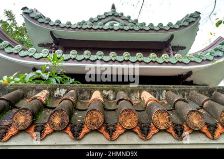 Pagoda di Thien Hung, Città di Quy Nhon, Provincia di Binh Dinh, Vietnam - 2 gennaio 2021: Foto della Pagoda di Thien Hung nella Città di Quy Nhon, Provincia di Binh Dinh, V Foto Stock