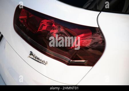 Bianco Citroen C4 Picasso Foto Stock