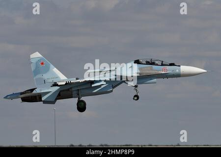 FORZA AEREA RUSSA SUKHOI SU-30SM WARPLANE. Foto Stock