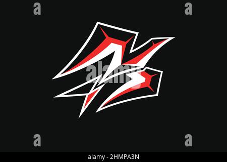 Iron Bird Abstract Vector Design Flying Illustrazione Vettoriale