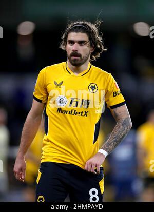 Ruben Neves di Wolverhampton Wanderers durante la partita della Premier League al Molineux Stadium di Wolverhampton. Data immagine: Giovedì 10 febbraio 2022. Foto Stock