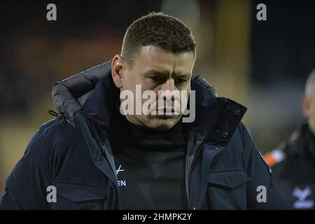 Castleford, Regno Unito. 11th Feb 2022. Castleford, Inghilterra - 11 febbraio 2022 - Lee Radford, allenatore di Castleford Tigers prima della Rugby League Betfred Super League Round 1 Castleford Tigers vs Salford Red Devils al Mend-A-Hose Stadium di Castleford, Regno Unito Dean Williams Credit: Dean Williams/Alamy Live News Foto Stock