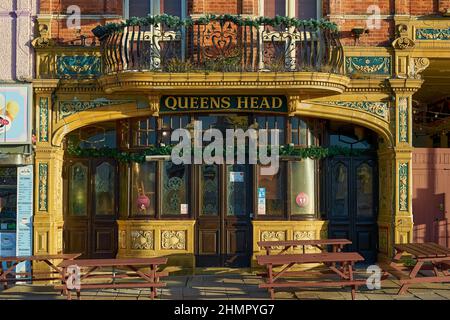 Ramsgate, Regno Unito - 7 febbraio 2022: The Queens Head Pub Foto Stock