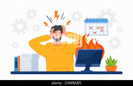 Concetto di scadenza Illustrazione Vettoriale