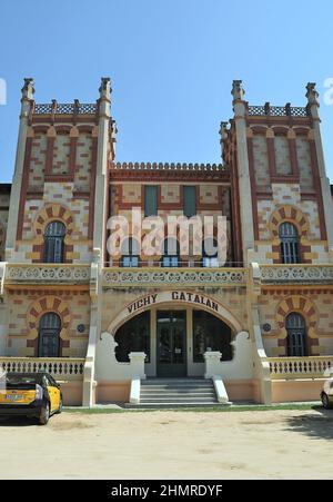 Vichy Catalan spa a Caldes de Malavella nella regione la Selva provincia di Gerona, Catalogna, Spagna Foto Stock