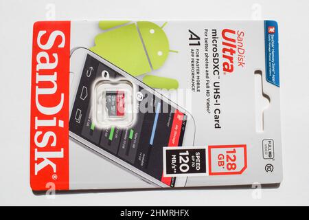 Scheda Micro SD 128 GB per immagini e video in HD
