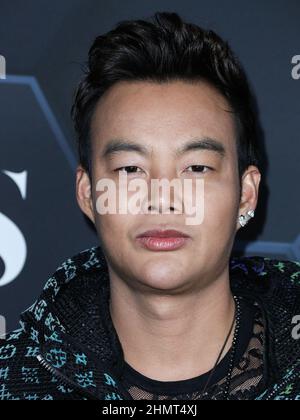 HOLLYWOOD, LOS ANGELES, CALIFORNIA, USA - 11 FEBBRAIO: Kane Lim arriva alla Fenty Beauty and Fenty Skin Celebration ospitata da Rihanna, che si tiene presso Goya Studios il 11 febbraio 2022 a Hollywood, Los Angeles, California, USA. (Foto di Xavier Collin/Image Press Agency) Foto Stock