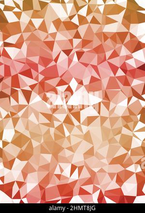 Astratto basso colore poligono Generative Art illustrazione di sfondo Illustrazione Vettoriale