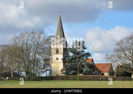 All Saints Church, Datchworth, Hertfordshire, Inghilterra, Regno Unito Foto Stock