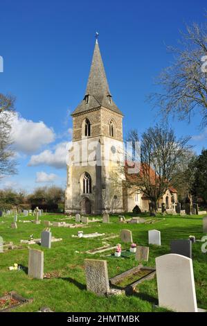 All Saints Church, Datchworth, Hertfordshire, Inghilterra, Regno Unito Foto Stock